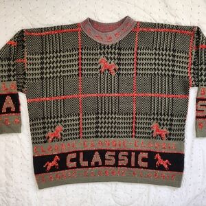 Vintage equestrian sweater